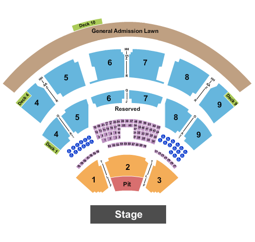 Walnut Creek Amphitheatre Hardy Seating Chart